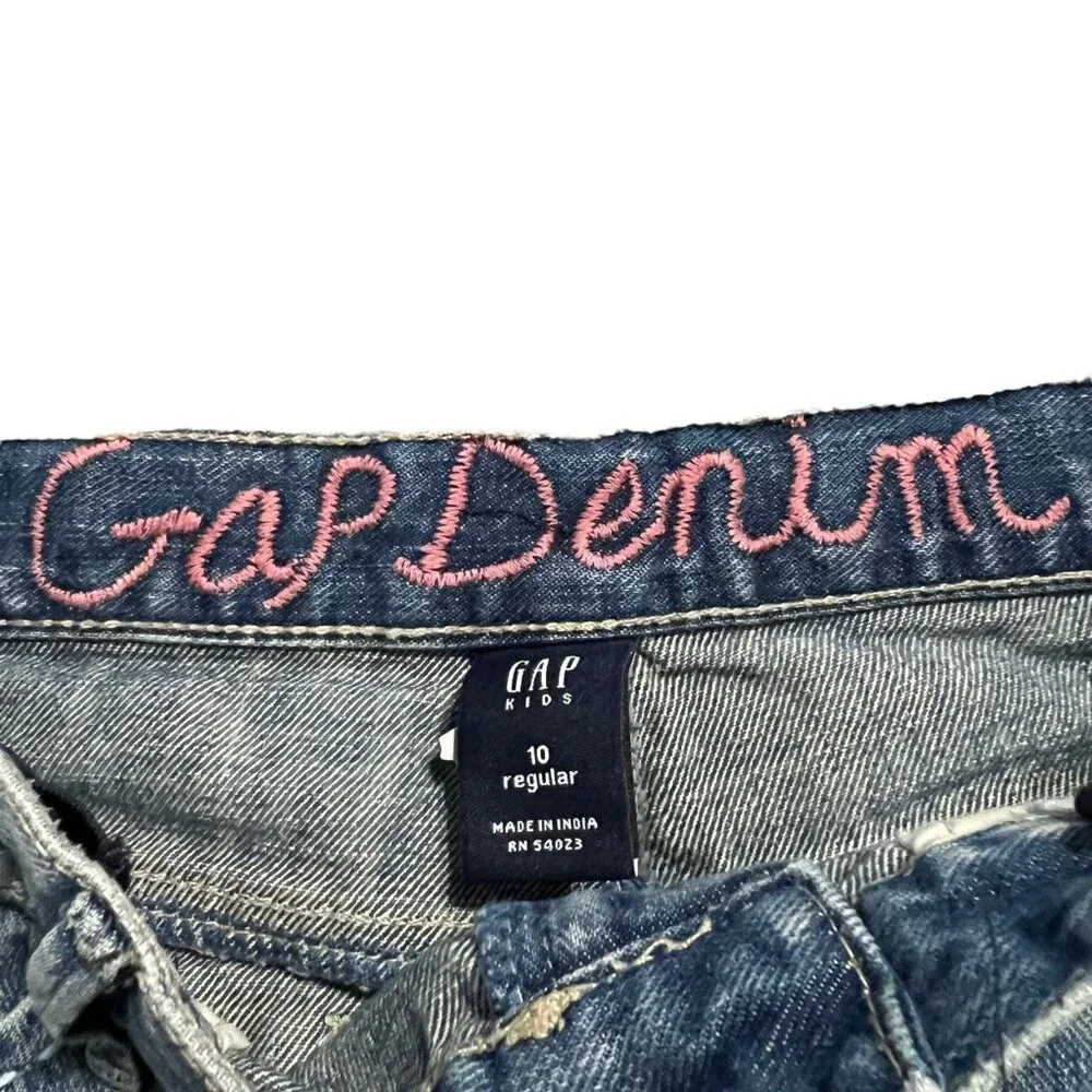 Gap Kids Sz 10 Denim Blue Jean Skirt